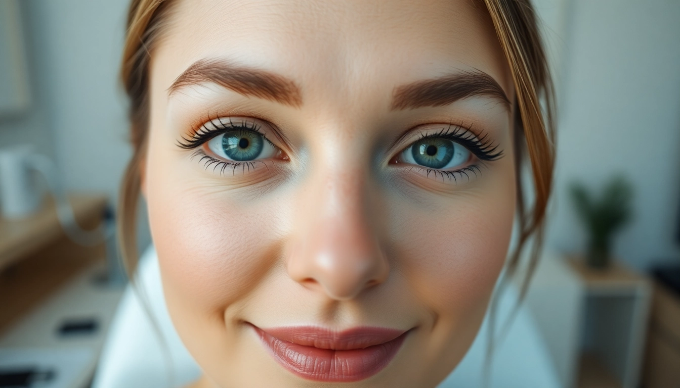 Professional Oberlidstraffung Zürich consultation showing a patient with visibly lifted eyelids for a natural, youthful look.