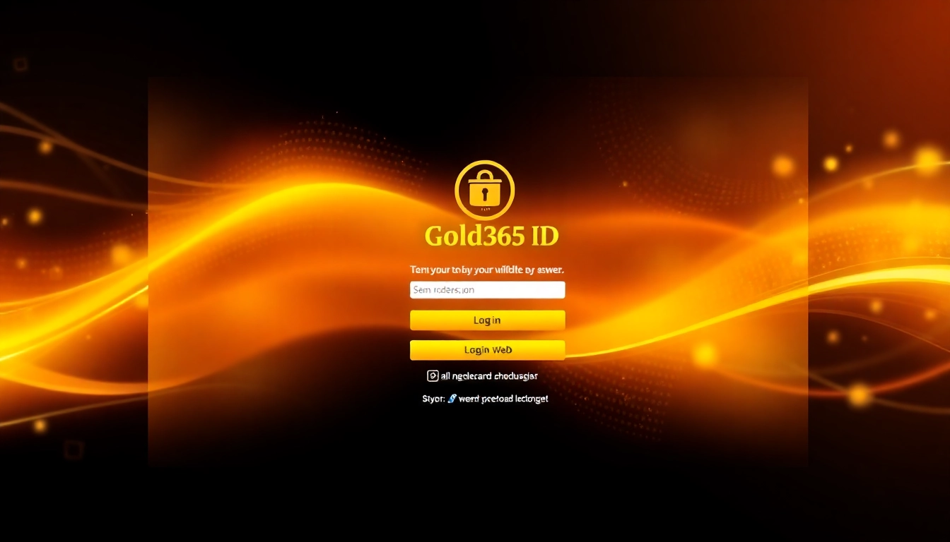 Gold365 ID login screen showcasing secure access and modern design for seamless betting experience.